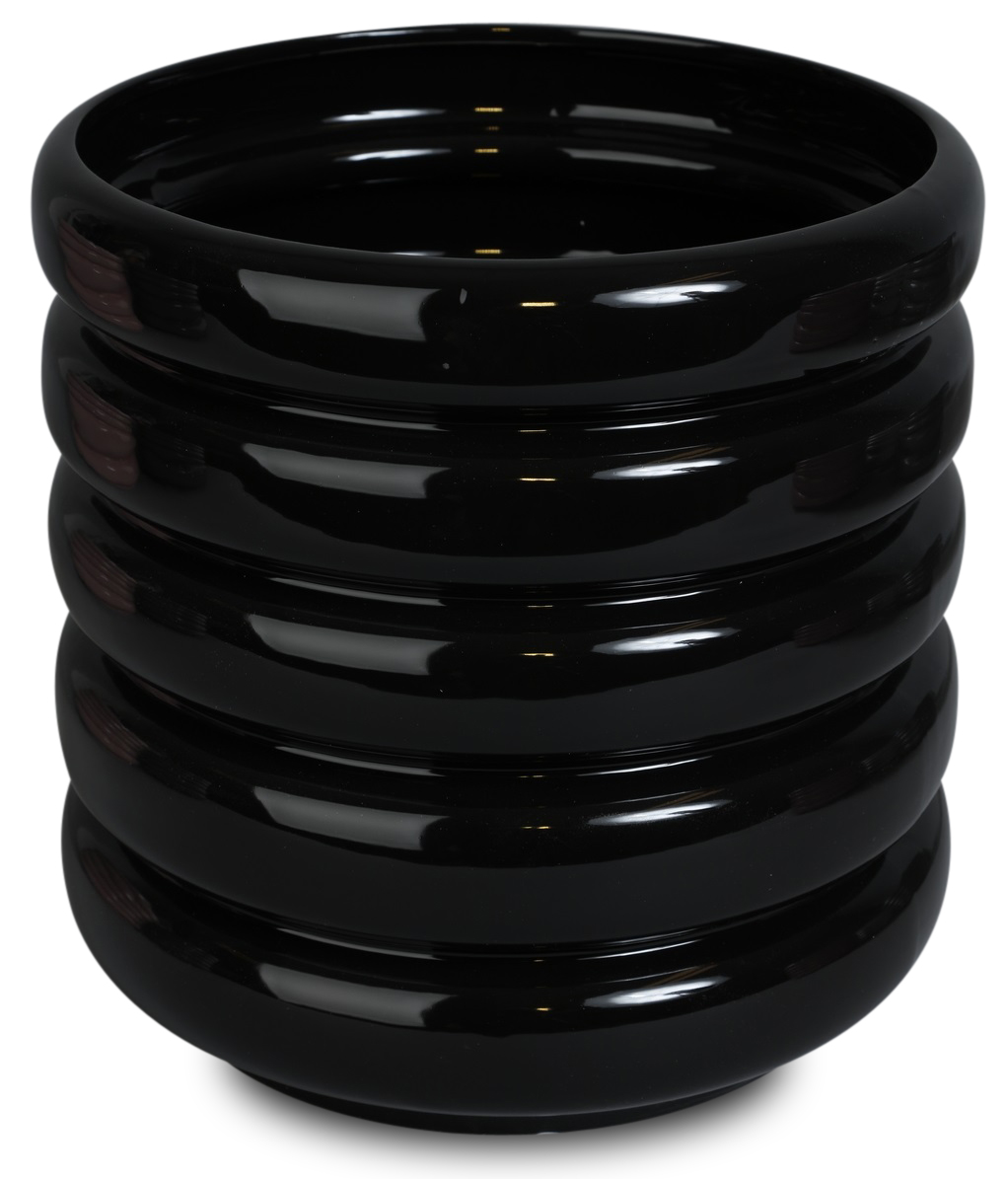 Krukke Wheels H24,5 cm - Svart