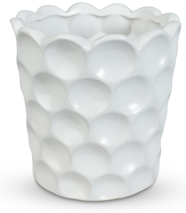 Krukke Cavity H26 cm - Hvit