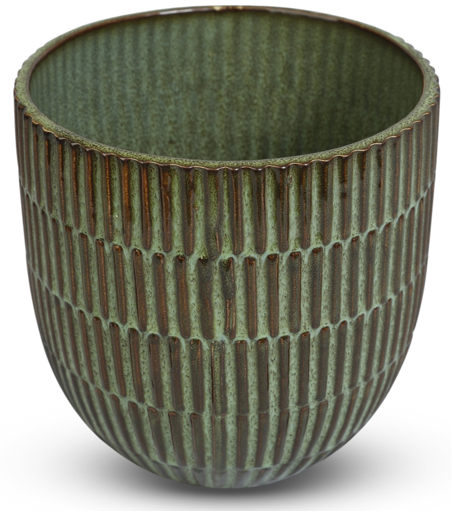 Krukke Dreie H14,5 cm - Grønn Krukke Dreie H14,5 cm - Grønn