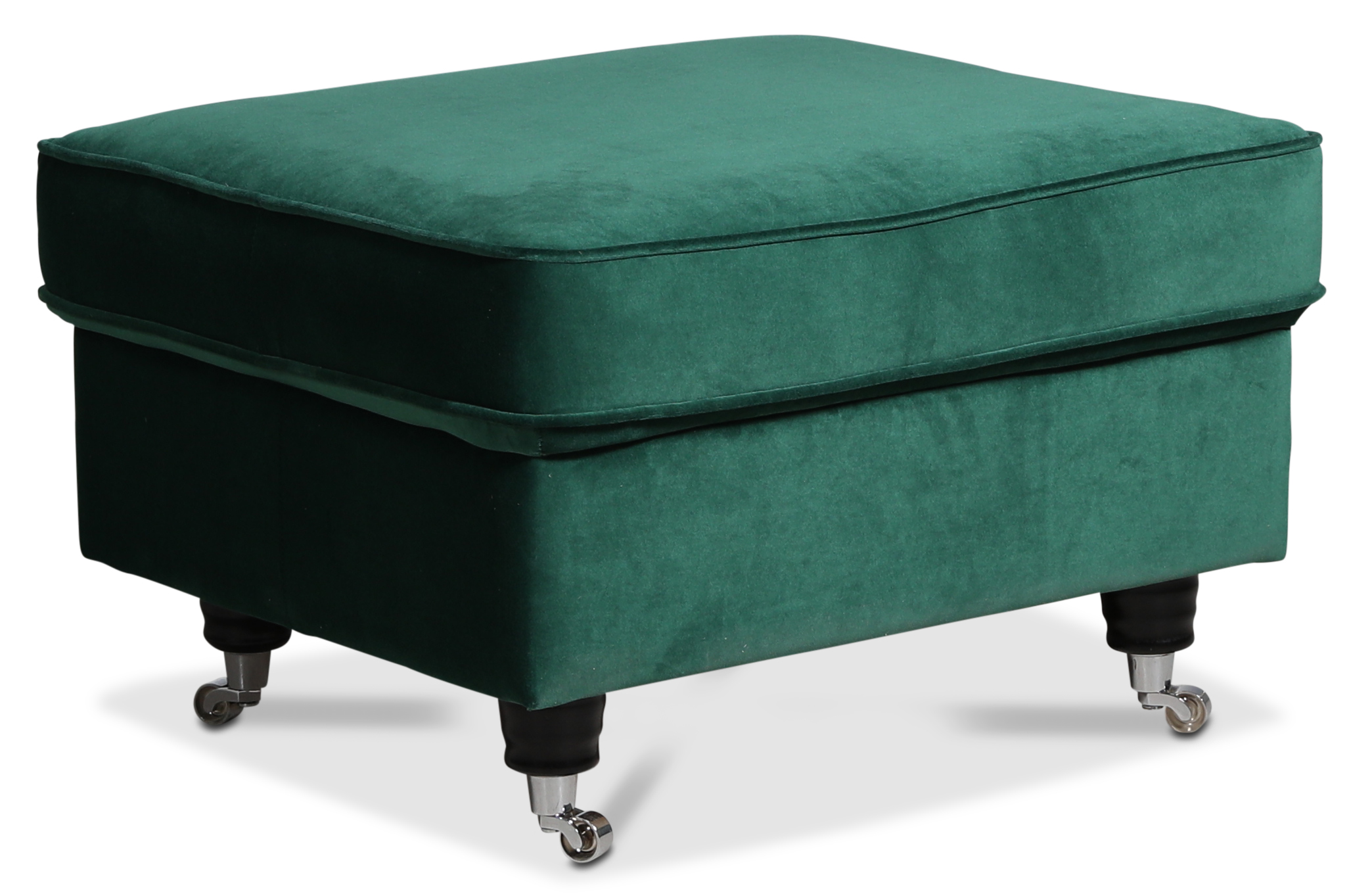 Kvarsebro Howard fotskammel - Grønn (Fløyel) Kvarsebro Howard fotskammel - Grønn (Fløyel)