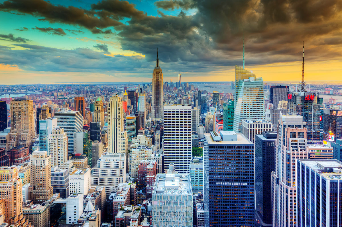 Glassbilde New York - 120x80 cm Glassbilde New York - 120x80 cm