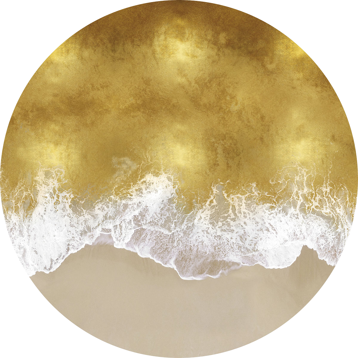 Glassbilde Tidvatten - 80x80 cm