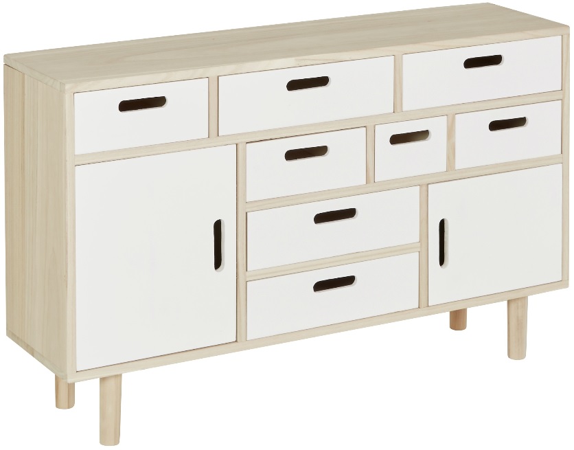 Tindra sjenk 95 cm - Hvit / Lyst tre Tindra sjenk 95 cm - Hvit / Lyst tre