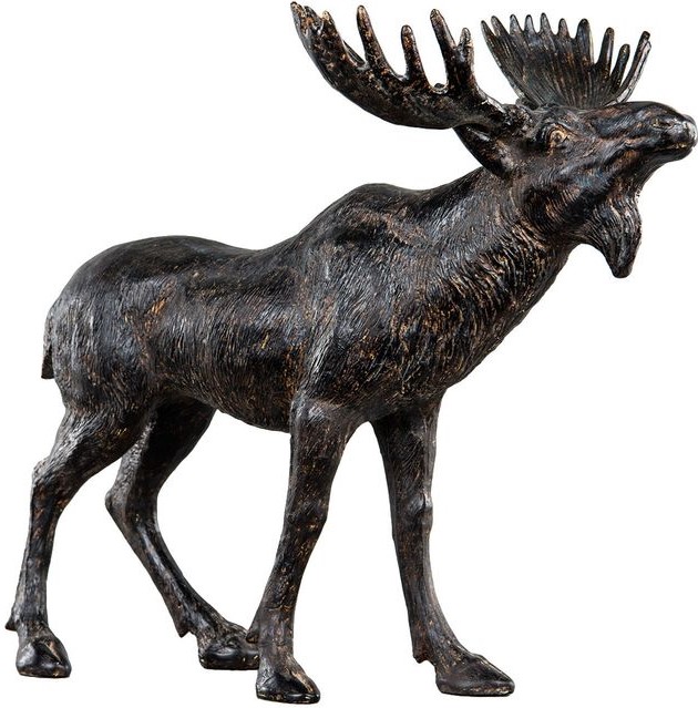 Dekorasjon Elg - Svart/brun