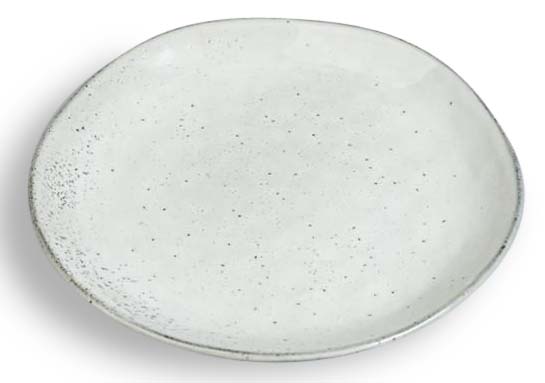 Dreja asjett - Hvit - 4-pack