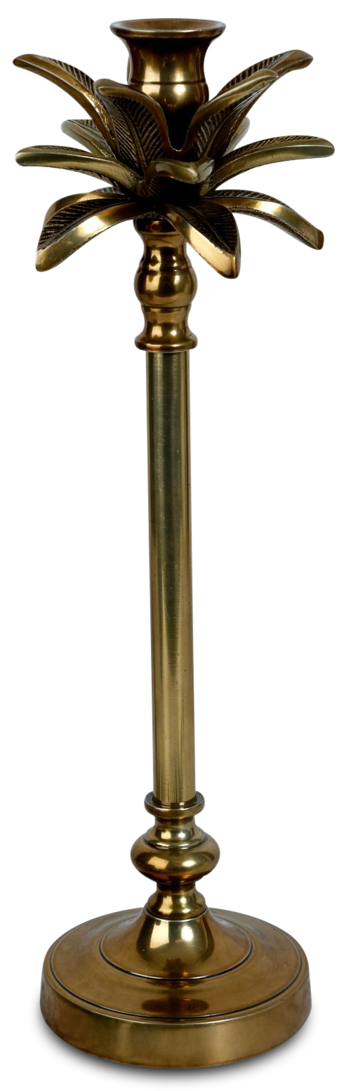 Lysestake palme H50cm - Gull