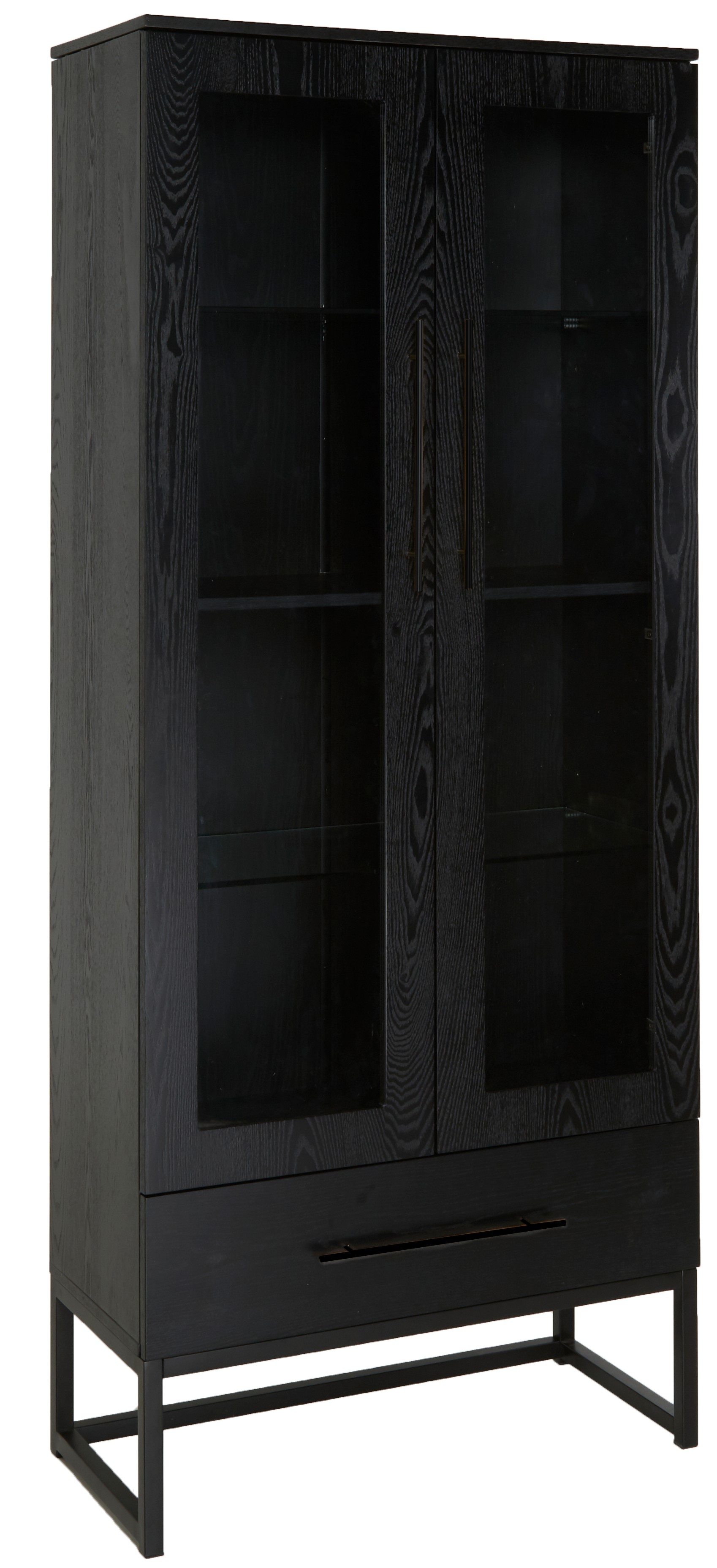 Alexis vitrineskap - Svartbeiset ask