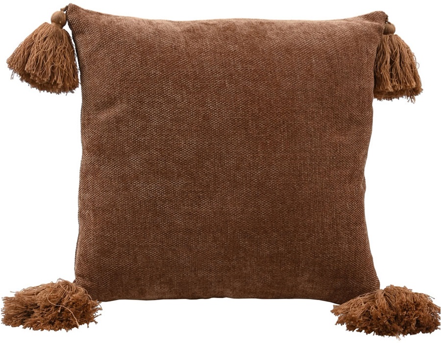 Tassle putetrekk 45x45 cm - Brown Tassle putetrekk 45x45 cm - Brown