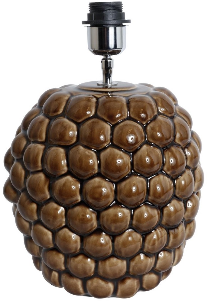 Big Bouble lampefot H32 cm - Brun (Glans)