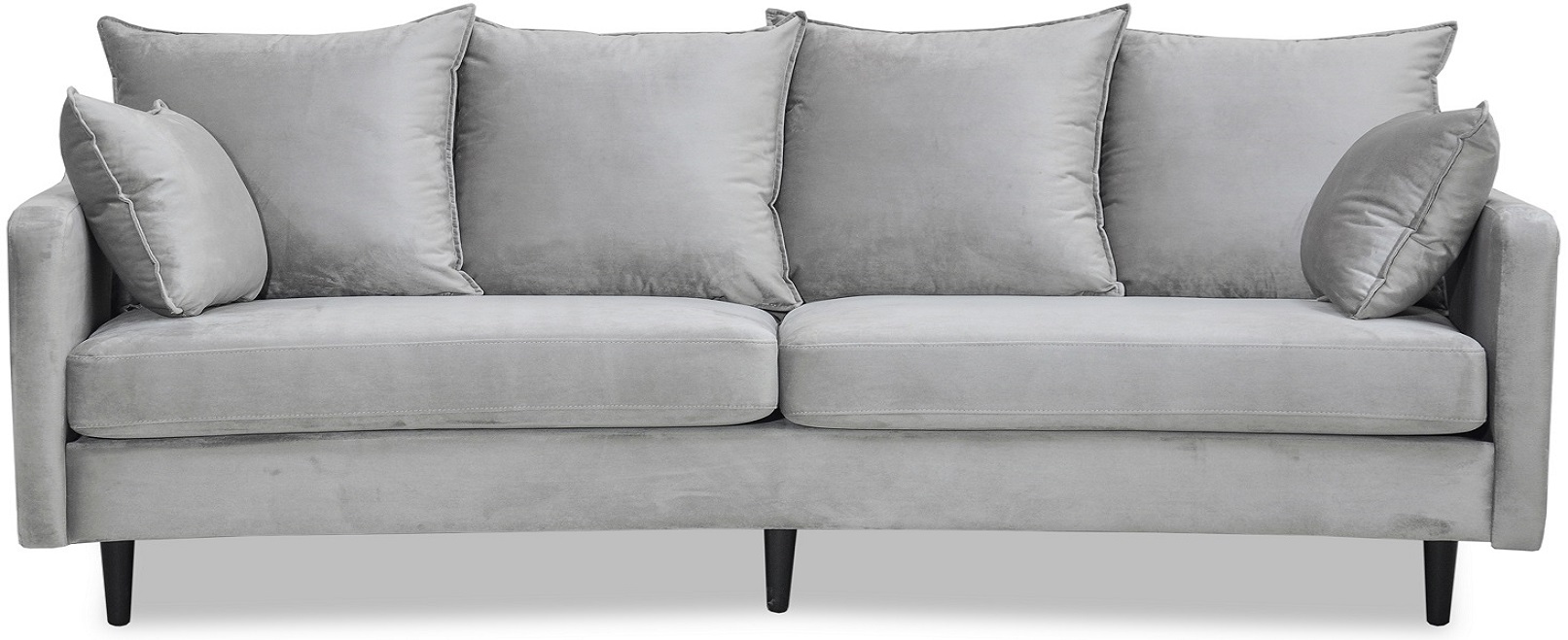 Gotland 3-seter buet sofa - Lysegr flyel