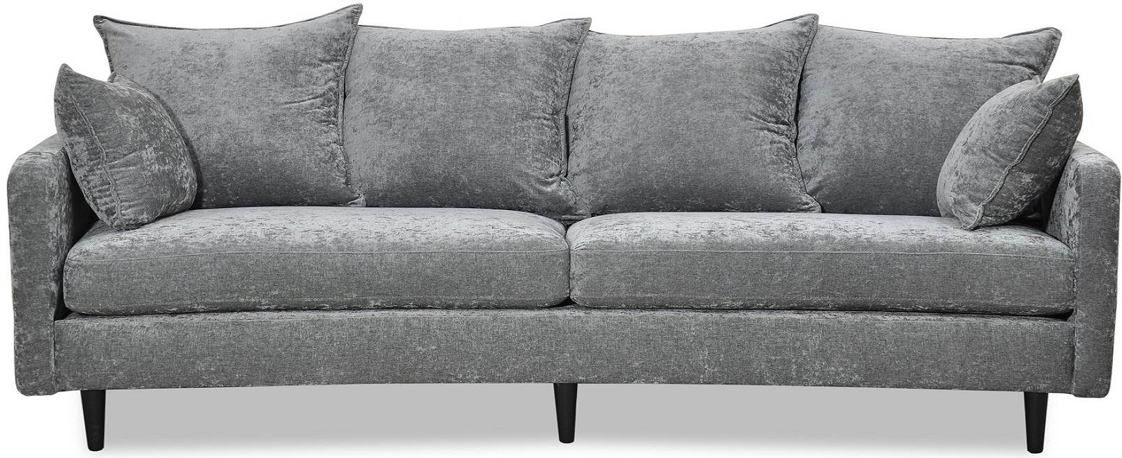 Gotland 3-seter buet sofa - Oxford mørkegrå Gotland 3-seter buet sofa - Oxford mørkegrå