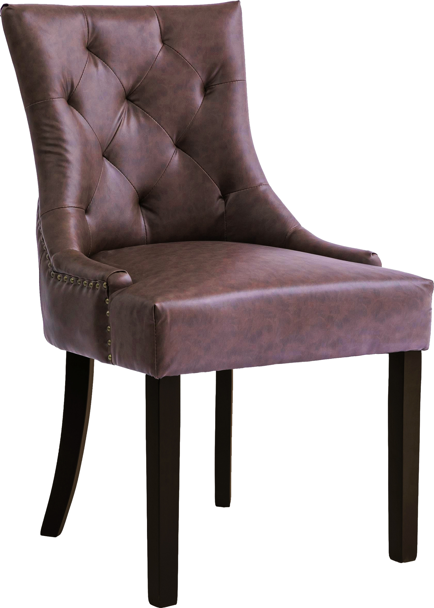 Tuva Stol - Brun vintage PU + Tekstilpleie for mbler