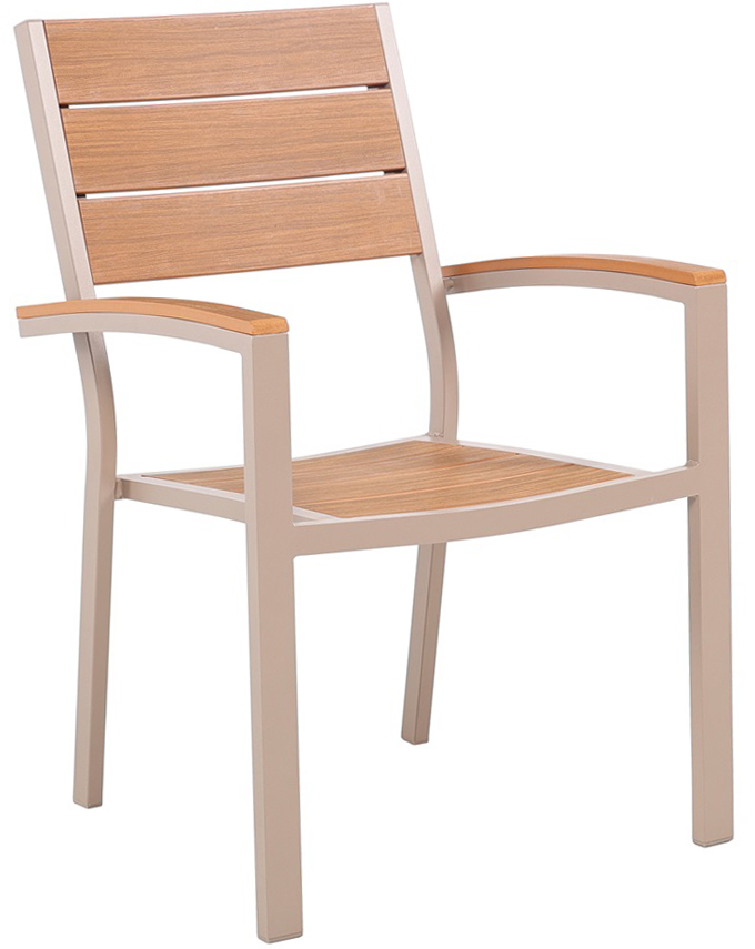 Las Vegas utendørs lenestol - Beige / Eik aintwood Las Vegas utendørs lenestol - Beige / Eik aintwood