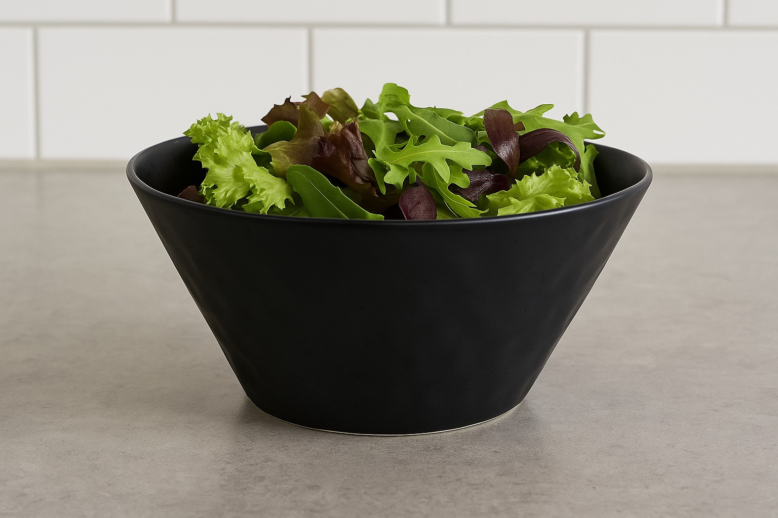 Dreja salatsk�l D 25cm - Sort