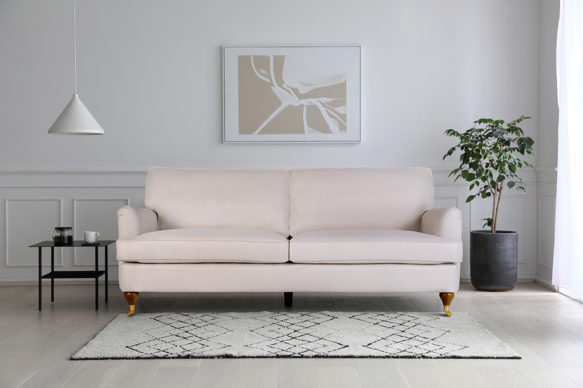 Howard Watford Deluxe 3-seter rett sofa - Sand Howard Watford Deluxe 3-seter rett sofa - Sand