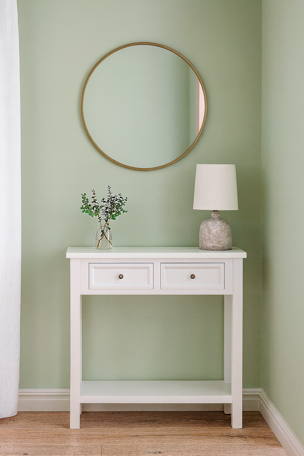 Lela konsollbord - Antikkhvit