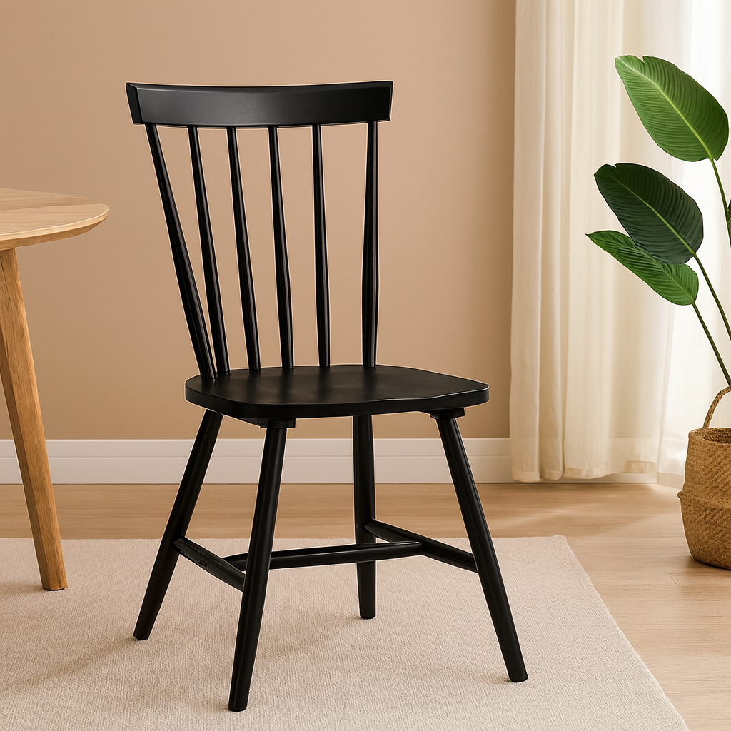 Pinnestol F�r� - Svart + M�belf�tter