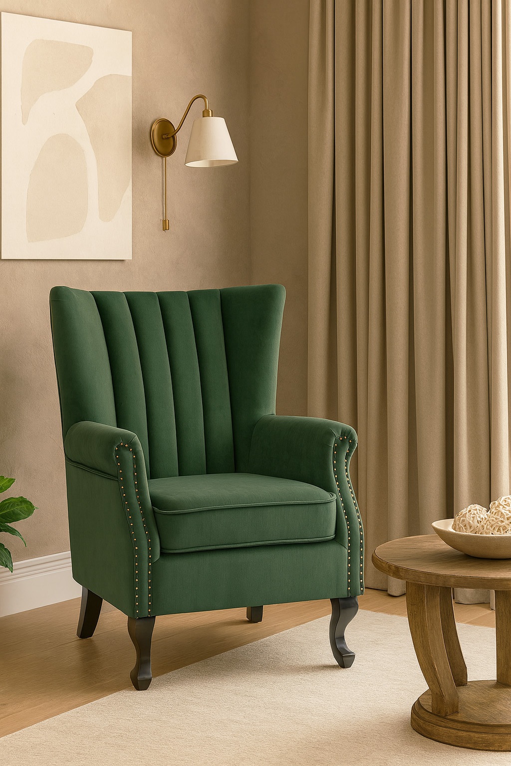 Rutil lenestol - Grønn + Tekstilpleie for møbler Rutil lenestol - Grønn + Tekstilpleie for møbler