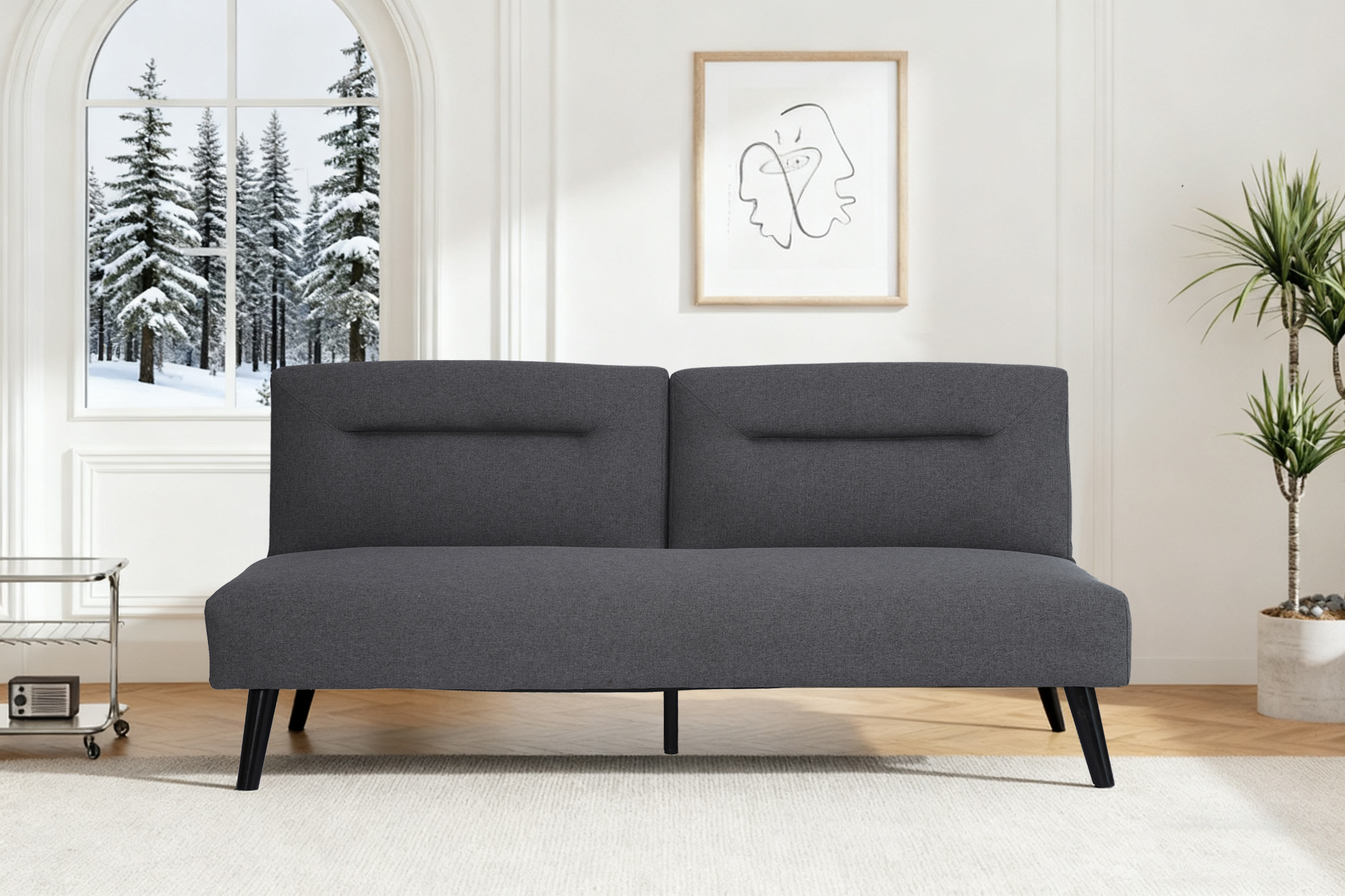 Kiruna sovesofa - M�rkegr�