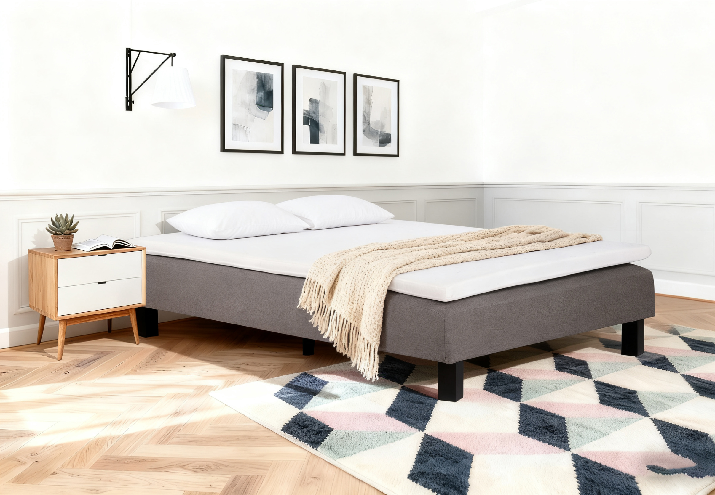 Somnia Familieseng 120x200 cm, enkeltseng med madrassbelegg - Gr