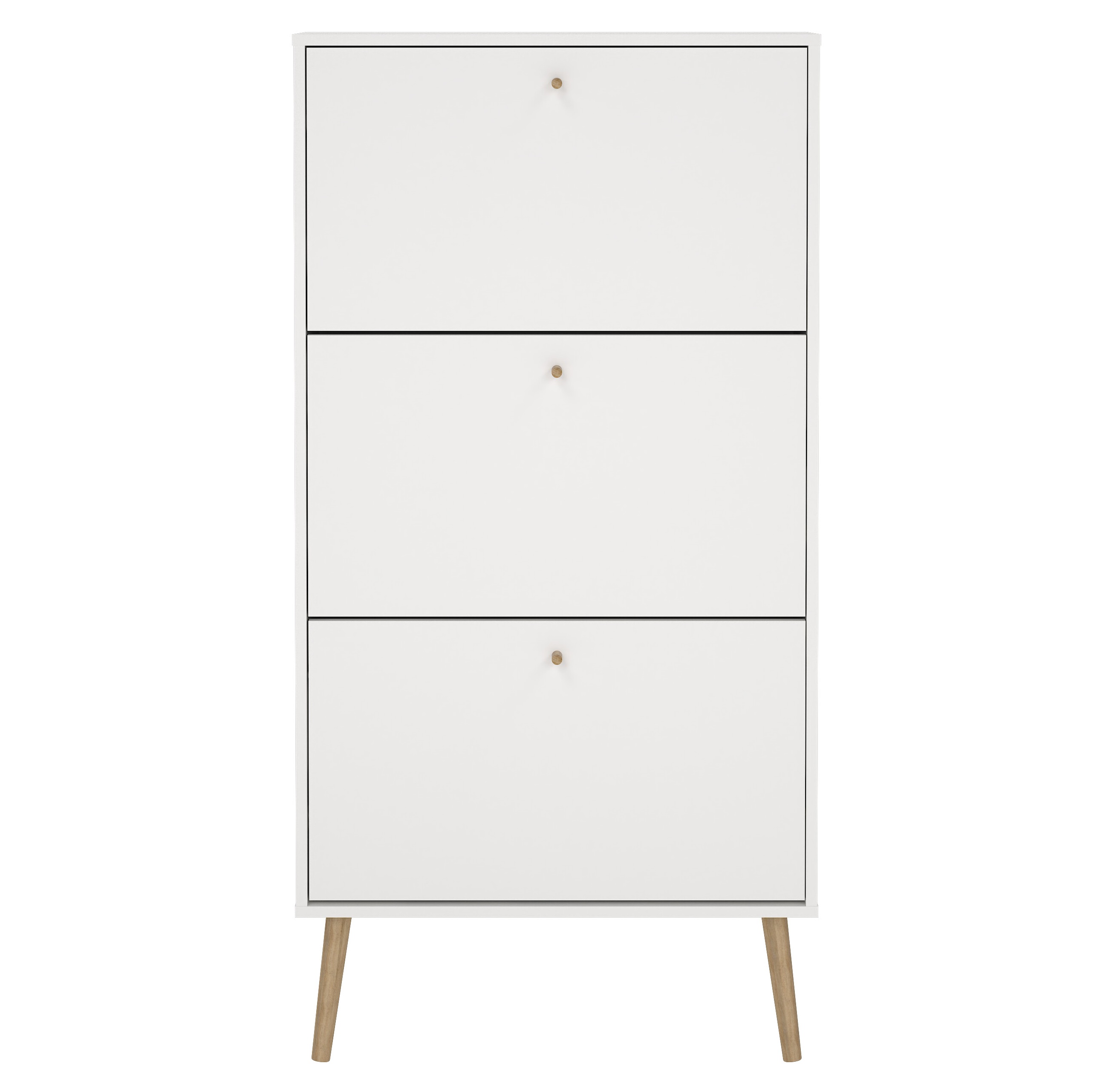 Skoskap Bodo | 3 folded�rer | Hvit