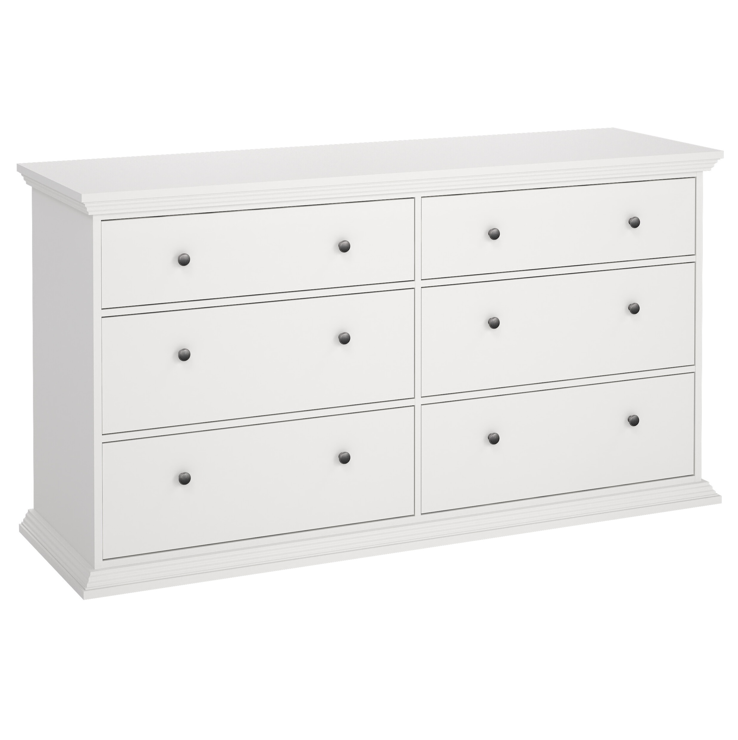 North Dobbel kommode med 6 skuffer