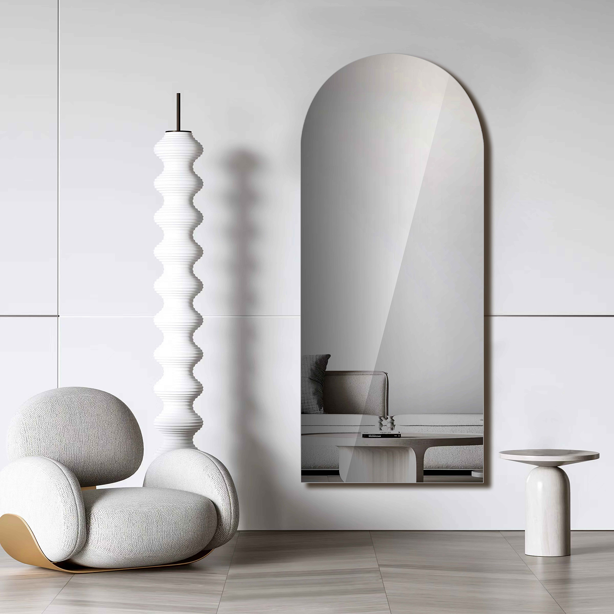 Helfigursspeil Leona 70 × 200 cm Buet - Veggmontert/gulvstående Helfigursspeil Leona 70 × 200 cm Buet - Veggmontert/gulvstående