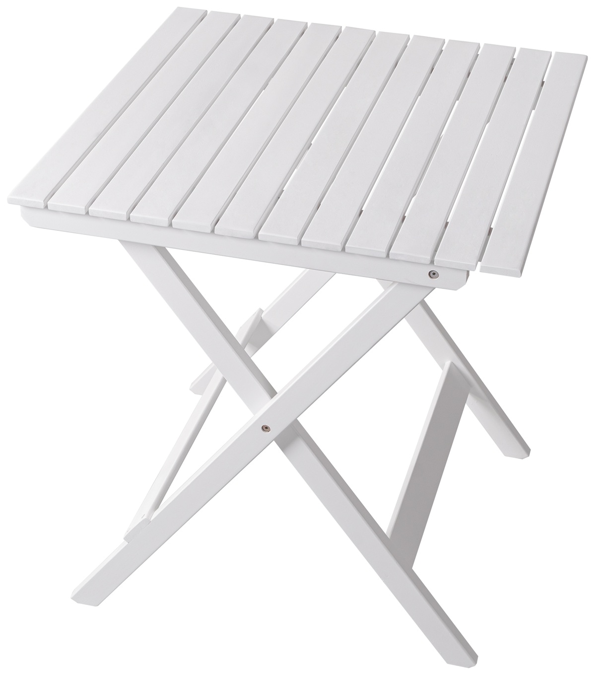 Br�nn� spisebord hvit 65x65 cm