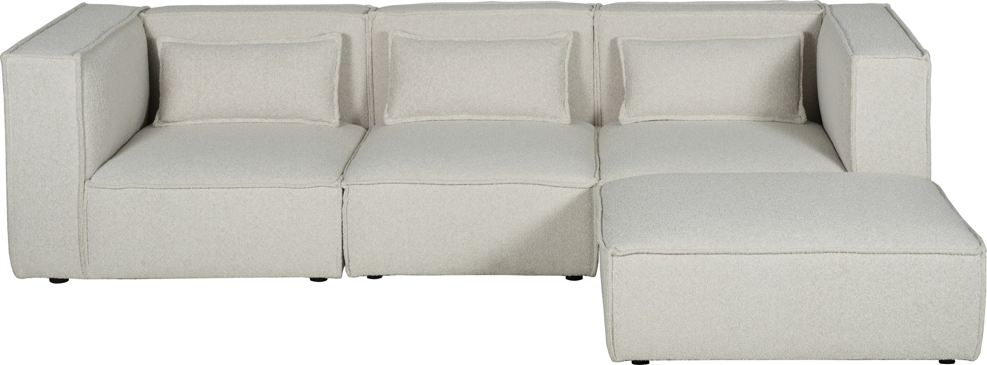 Nees modulsofa i boucl� - 3-seters Divan sofa i boucl�