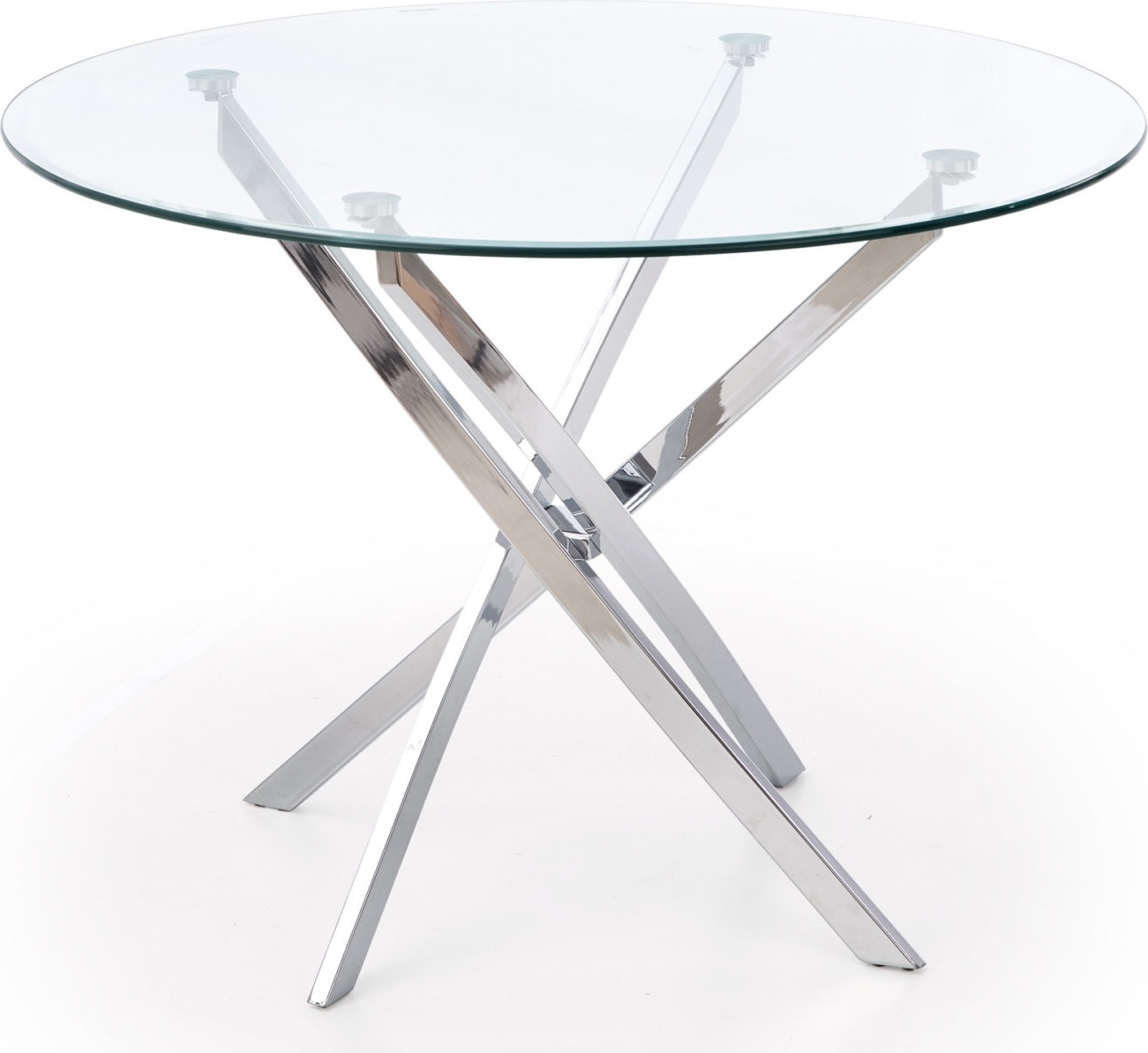 Trend 4 bord - Glass/Krom + M?belben