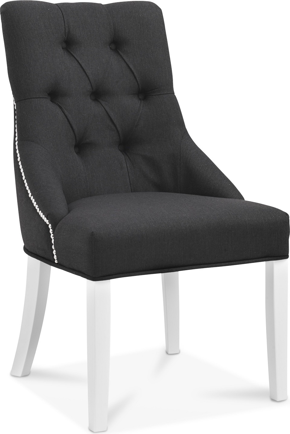 Tuva EUR spisestol - Svart stoff