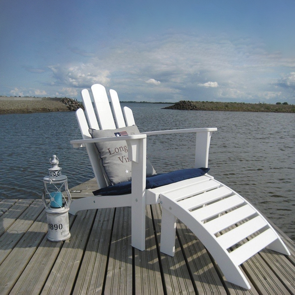 Newport dekkstol - Hvit + Newport dekkstol - Hvit +