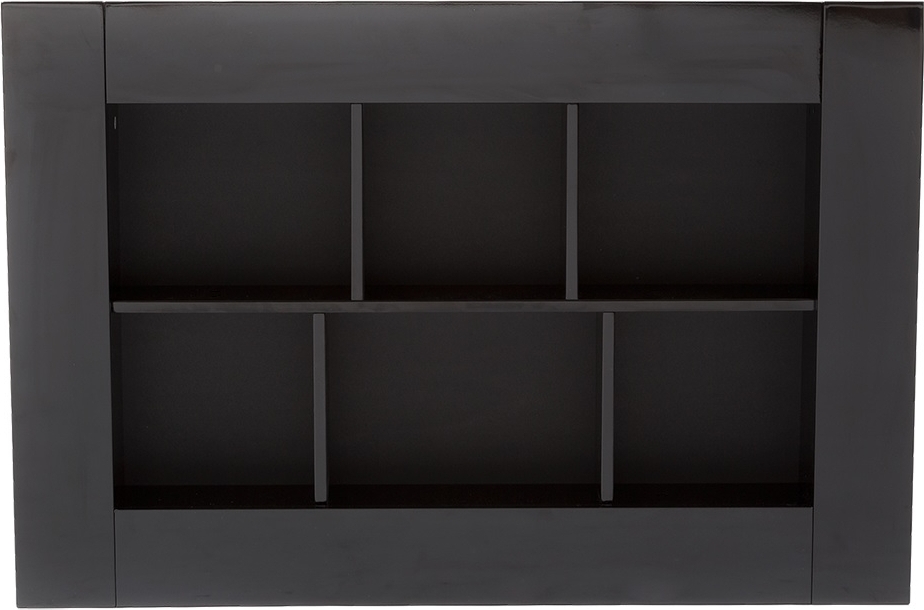 Trivas svart bokhylla vägghängd 90x60 cm Trivas svart bokhylla vägghängd 90x60 cm