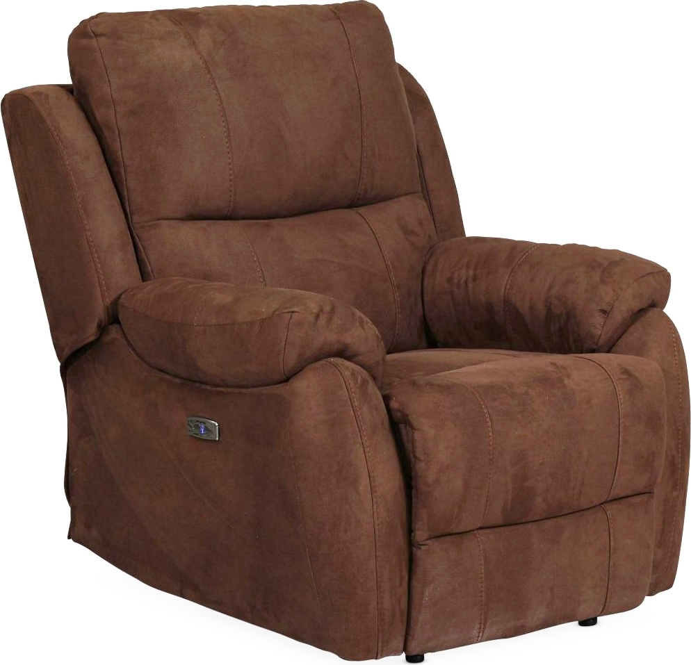 Enjoy Hollywood El-recliner Lenestol - Lysbrunt Mikrostoff + Tekstilpleie for m�bler