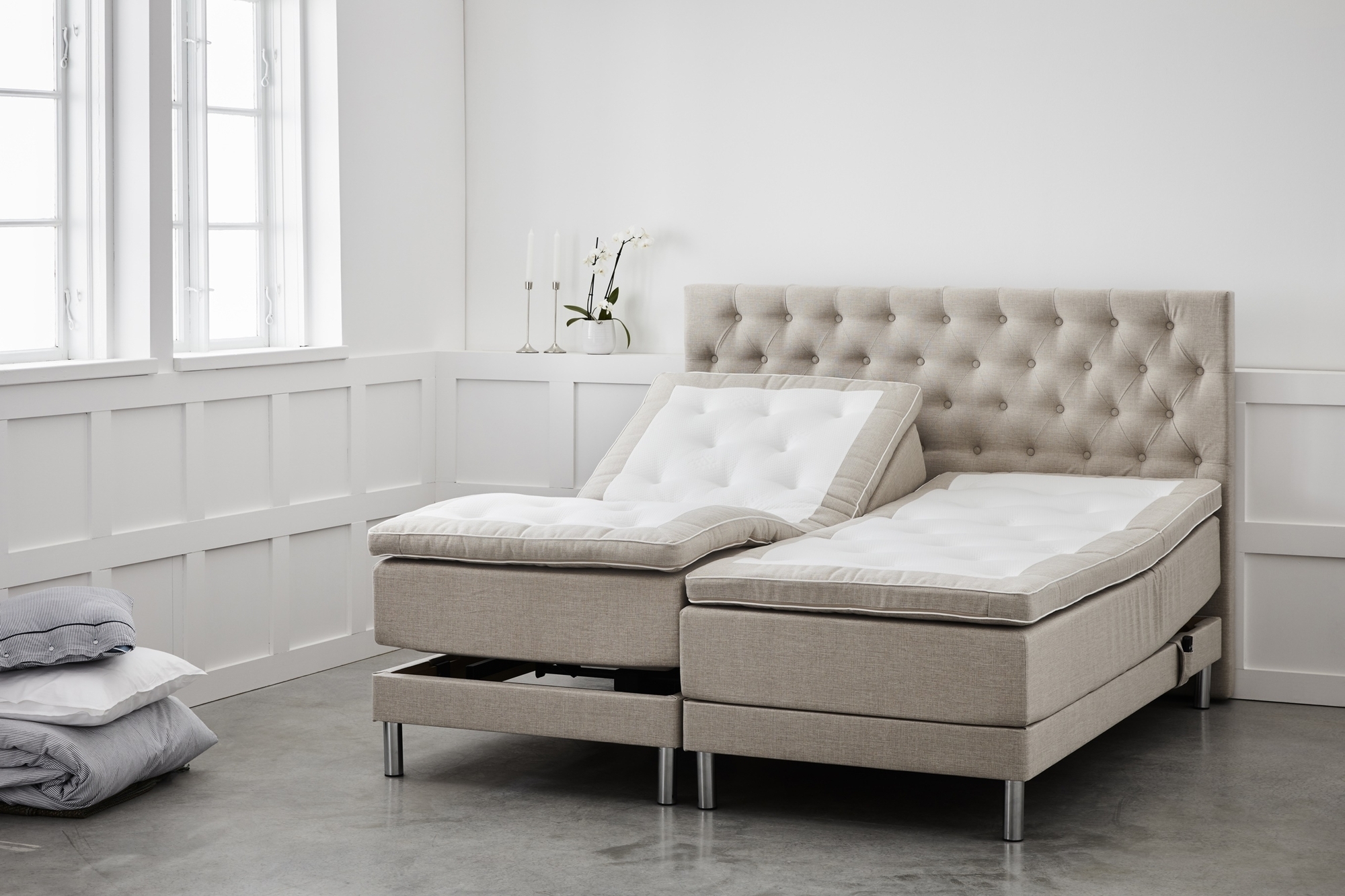 Justerbar dobbeltseng Sence 5-zons - Valgfri farge!