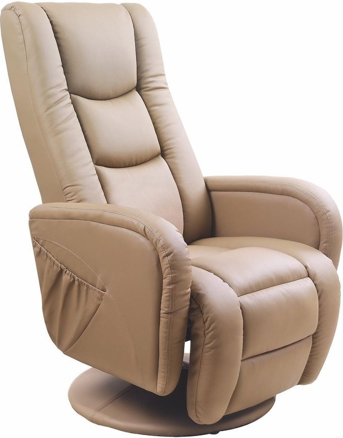 Bibi reclinerlenestol - Beige PU + M�belrengj�ring