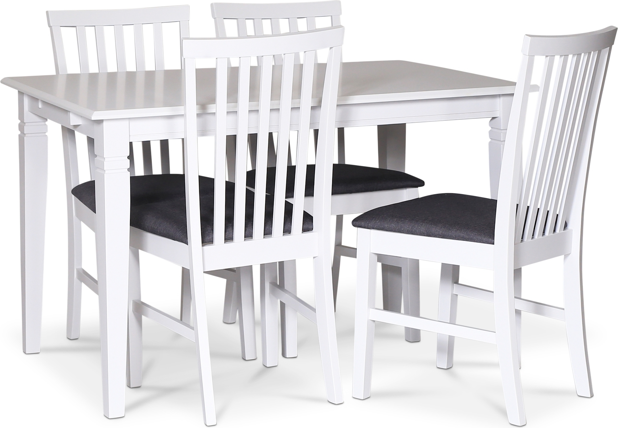 Sandhamn spisegruppe 120 cm bord med 4 sandhamn stoler