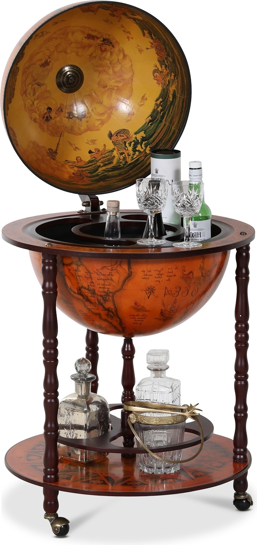 Barglobus - Da Vinci - Globusen som var bar + M?belben