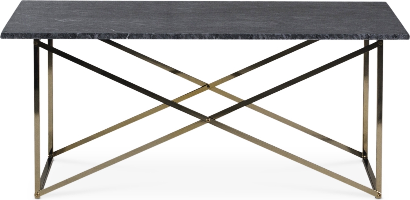Paladium sofabord - Messing / Ekte gr� marmor