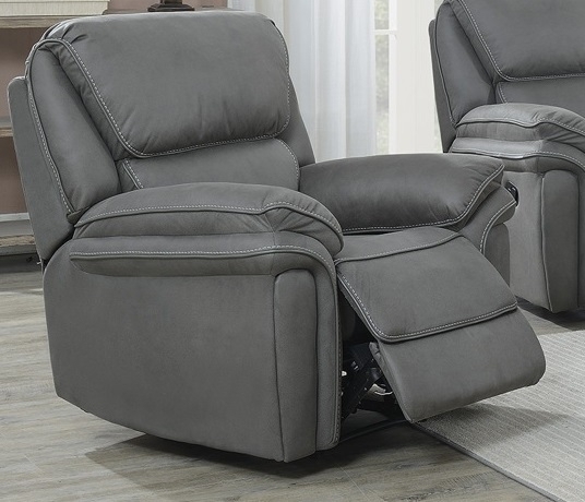 Reclinerlenestol Riverdale - Gr� (Mikrofiber)