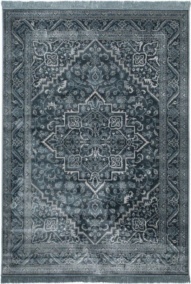 Maskinvevet teppe Casablanca Kashan - Blå Maskinvevet teppe Casablanca Kashan - Blå