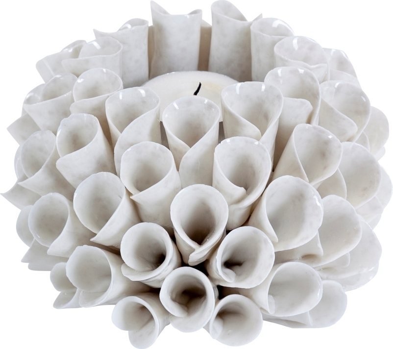 Shelly lyslykt - Hvit