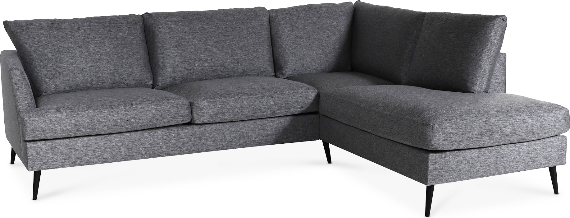 Weekday sofa med åpen ende høyre - Grå (stoff) Weekday sofa med åpen ende høyre - Grå (stoff)