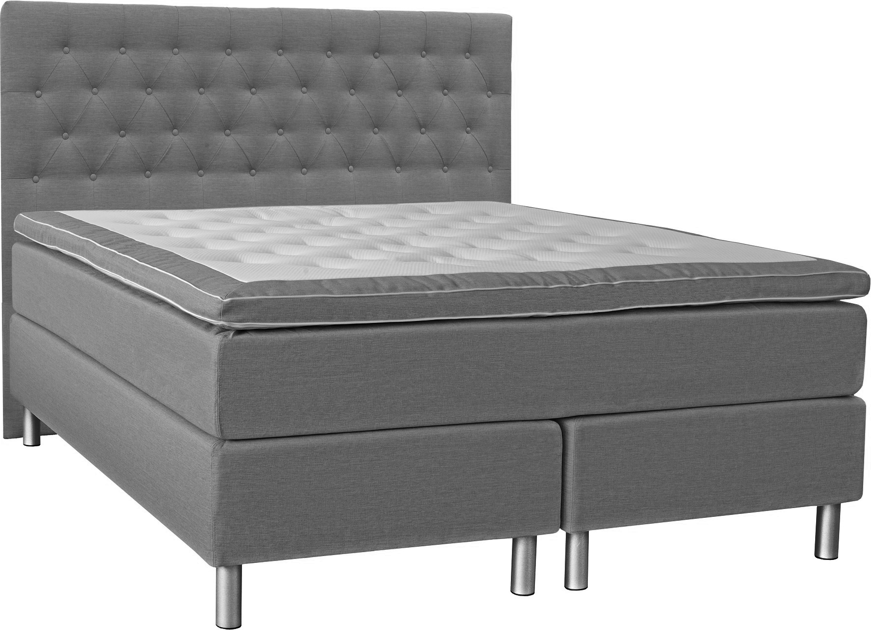 Nova kontinentalseng 7-sone pocket (Grå) inkludert hodegjerde - Valgfri bredde Nova kontinentalseng 7-sone pocket (Grå) inkludert hodegjerde - Valgfri bredde