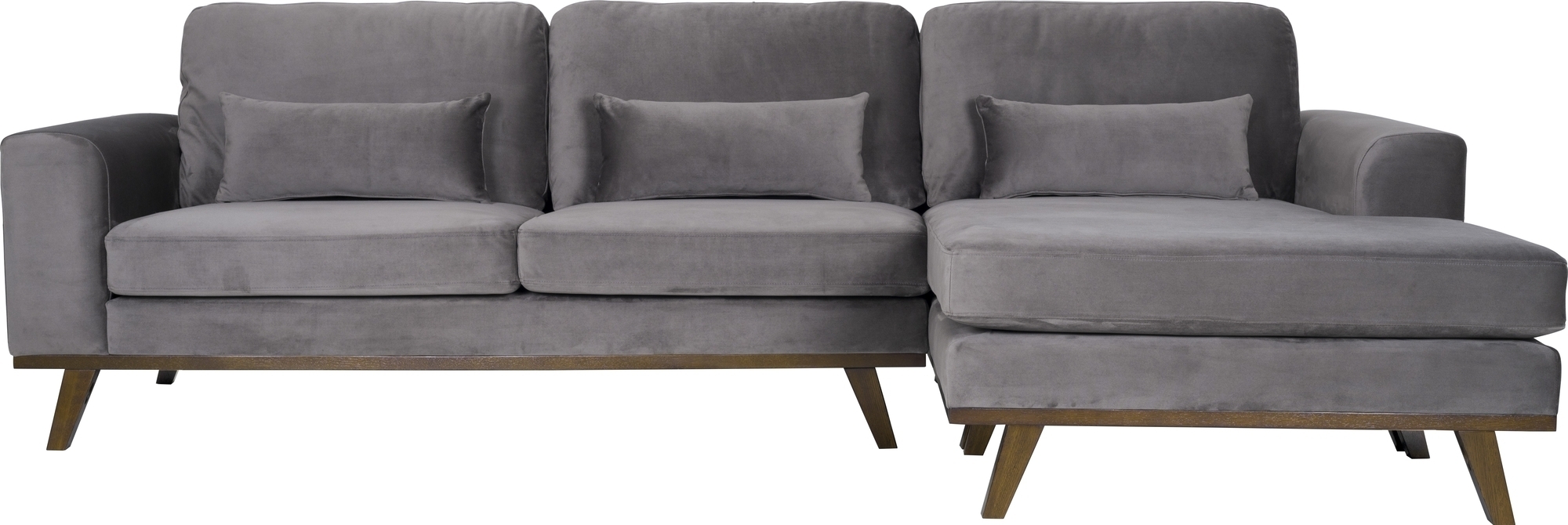 Ranger divansofa h�yre - Muldvarpfarget fl�yel + M?belrengj?ring