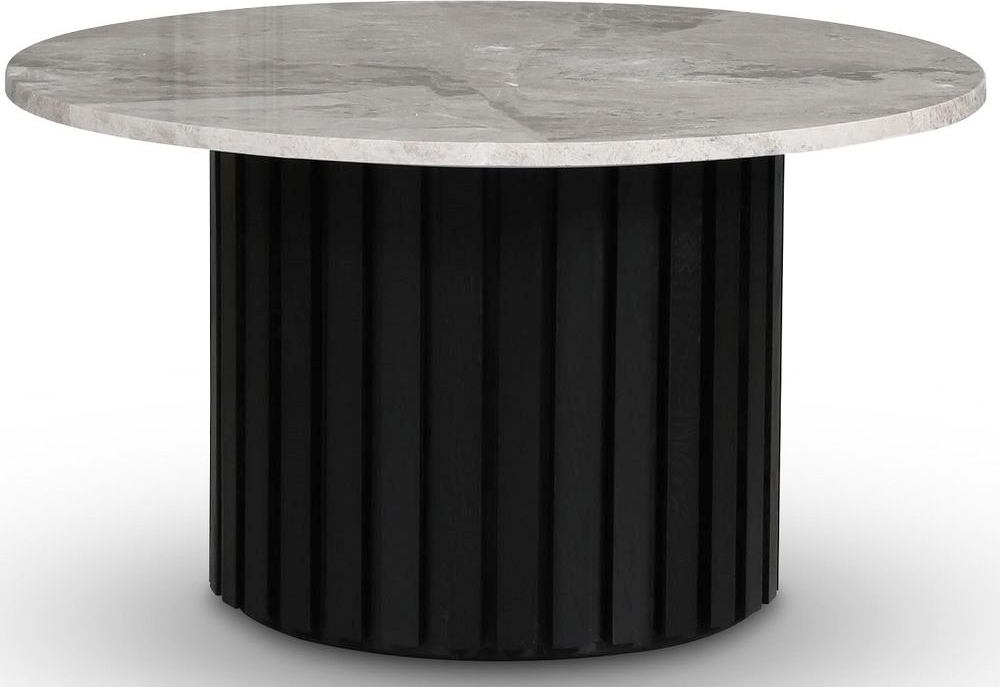 Sumo Salongbord �85 - Svartbeiset / S�lvmarmor