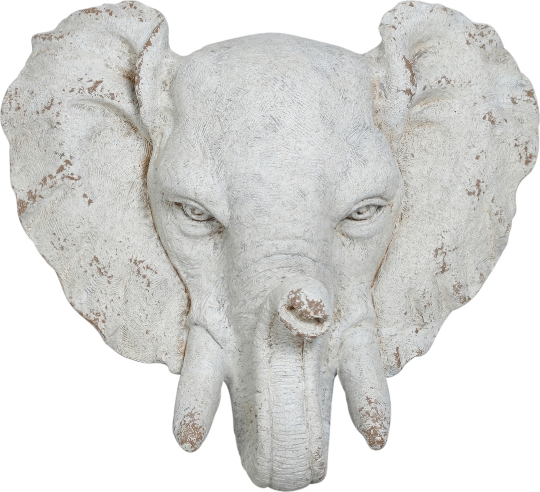 Trädgårdskonst Staty elefant (vägghängd) - H60 cm + Rengj?ringsmiddel for utem?bler Trädgårdskonst Staty elefant (vägghängd) - H60 cm + Rengj?ringsmiddel for utem?bler