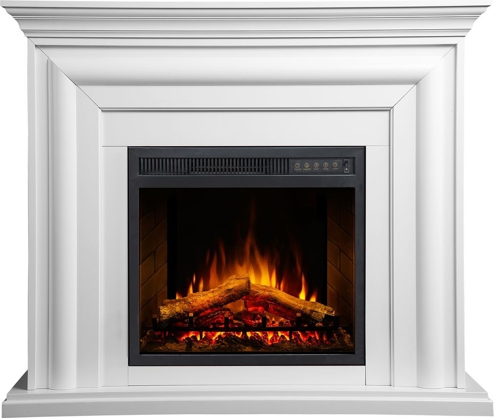 Willburn II Elektrisk peis med Dekorativ flamme - Hvit