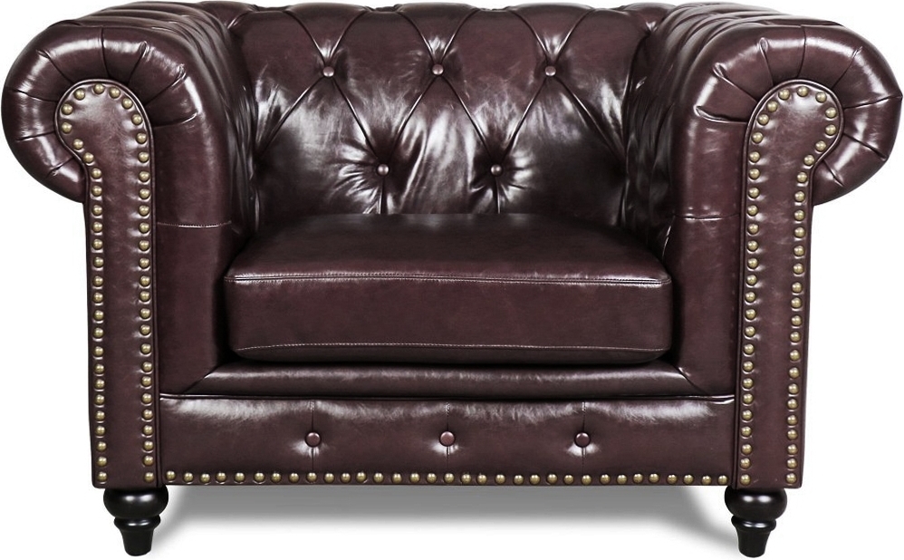 Brackley Chesterfield lenestol i skinn