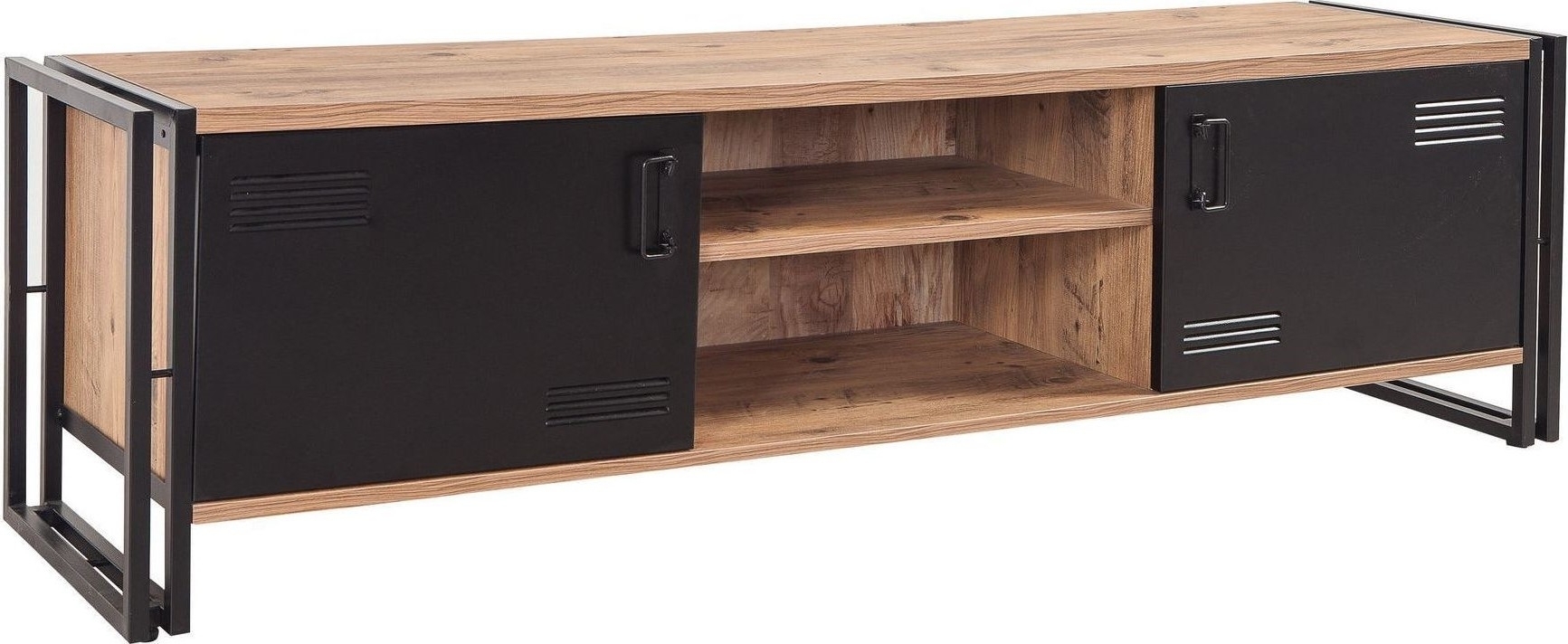 Cosmo Rex mediebenk - Furu/svart Cosmo Rex mediebenk - Furu/svart